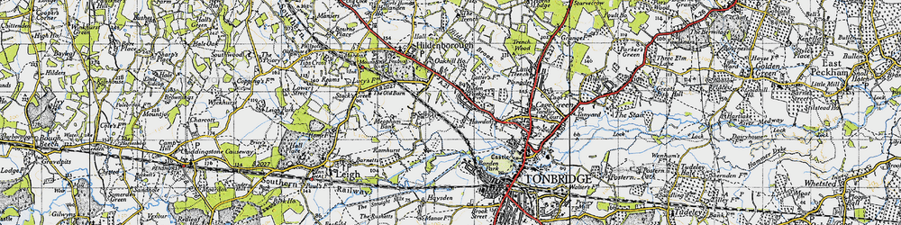 Old map of Hilden Park in 1946