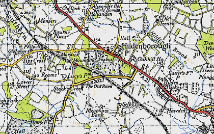 Old map of Hildenborough in 1946
