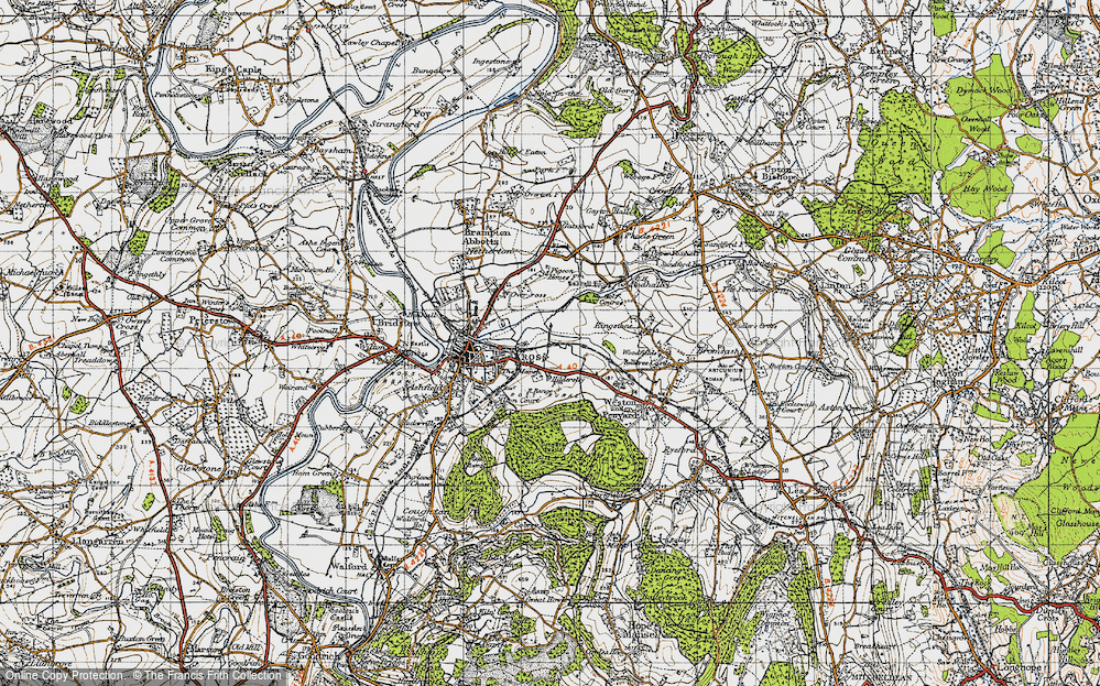 Old Map of Hildersley, 1947 in 1947