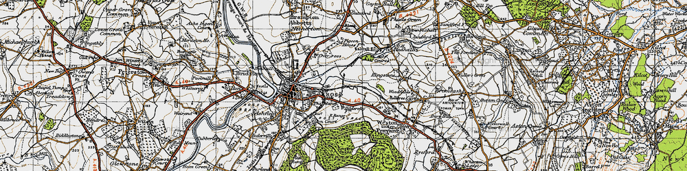 Old map of Hildersley in 1947