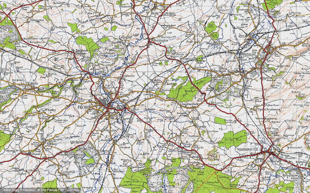 Old Map of Hill Corner, 1946 in 1946