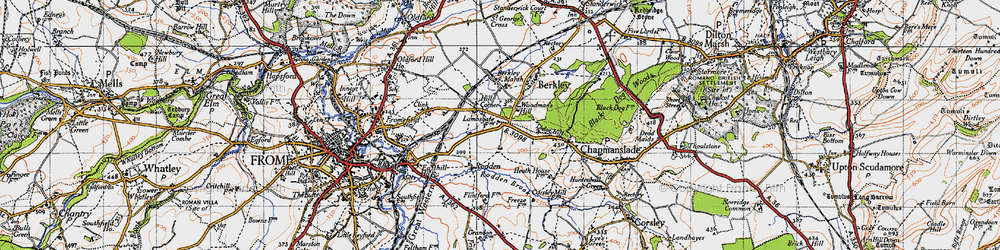 Old map of Hill Corner in 1946