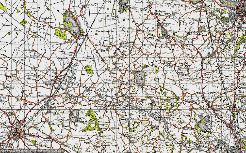 Old Map of Hill Dale, 1947 in 1947