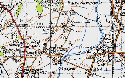 Old map of Hill End in 1946