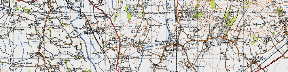 Old map of Hill End in 1946