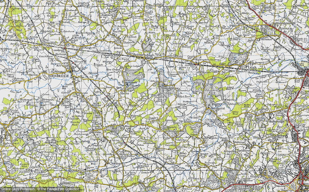Old Map of Hill Hoath, 1946 in 1946