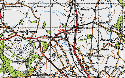 Old map of Hill Hook in 1946