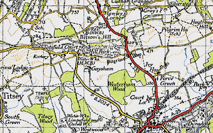 Old map of Hill Park in 1946