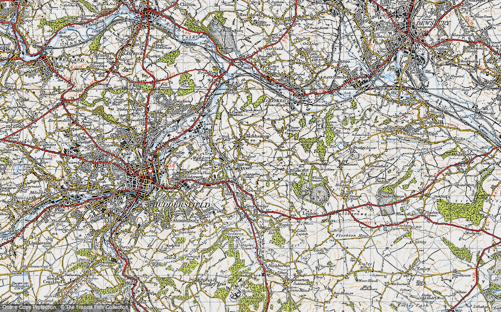 Old Map of Hill Side, 1947 in 1947