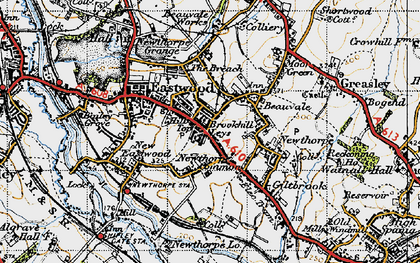 Old map of Hill Top in 1946