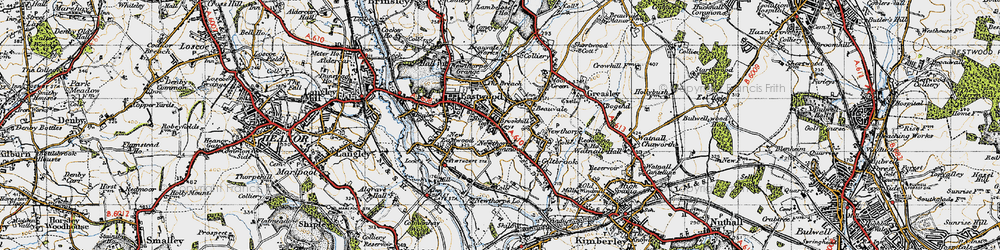 Old map of Hill Top in 1946