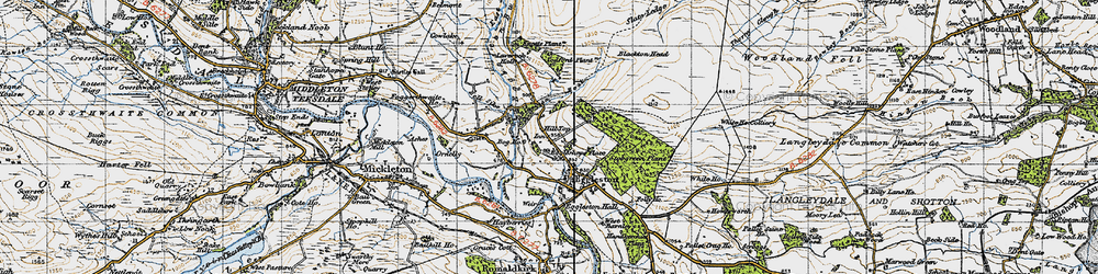Old map of Bogg Ho in 1947