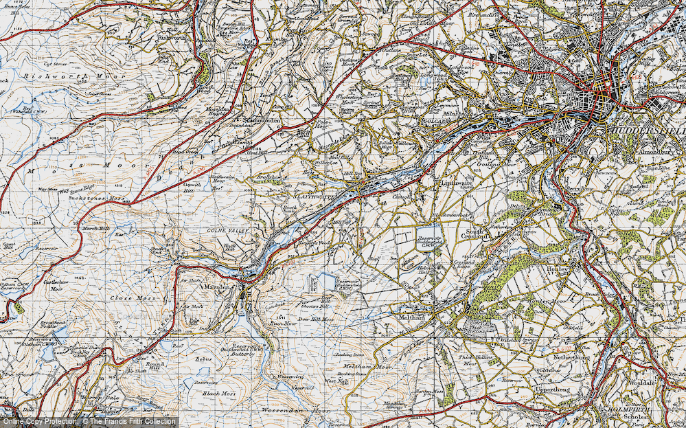 Old Map of Hill Top, 1947 in 1947