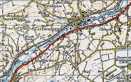 Old map of Hill Top in 1947