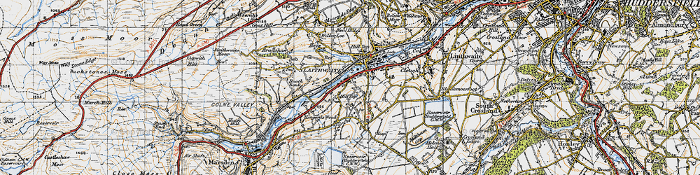 Old map of Hill Top in 1947
