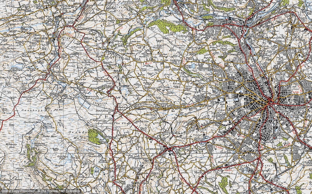 Old Map of Hill Top, 1947 in 1947