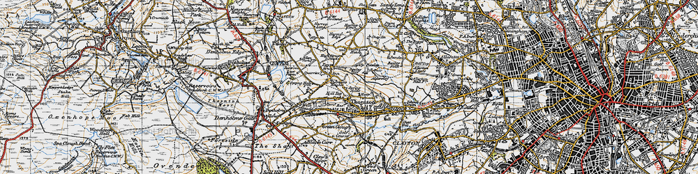 Old map of Hill Top in 1947