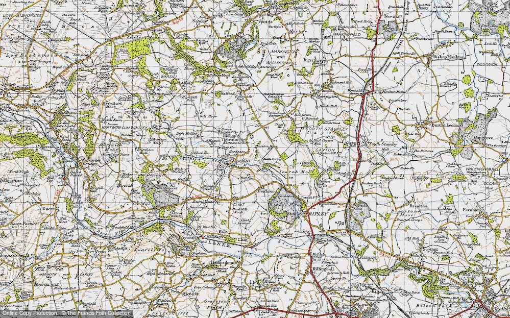 Old Map of Hill Top, 1947 in 1947