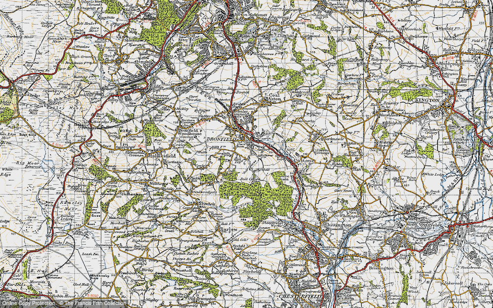 Old Map of Hill Top, 1947 in 1947