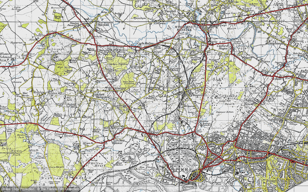Old Map of Hill View, 1940 in 1940