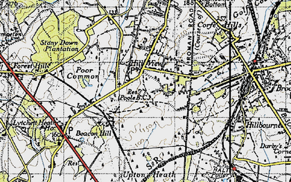 Old map of Hill View in 1940