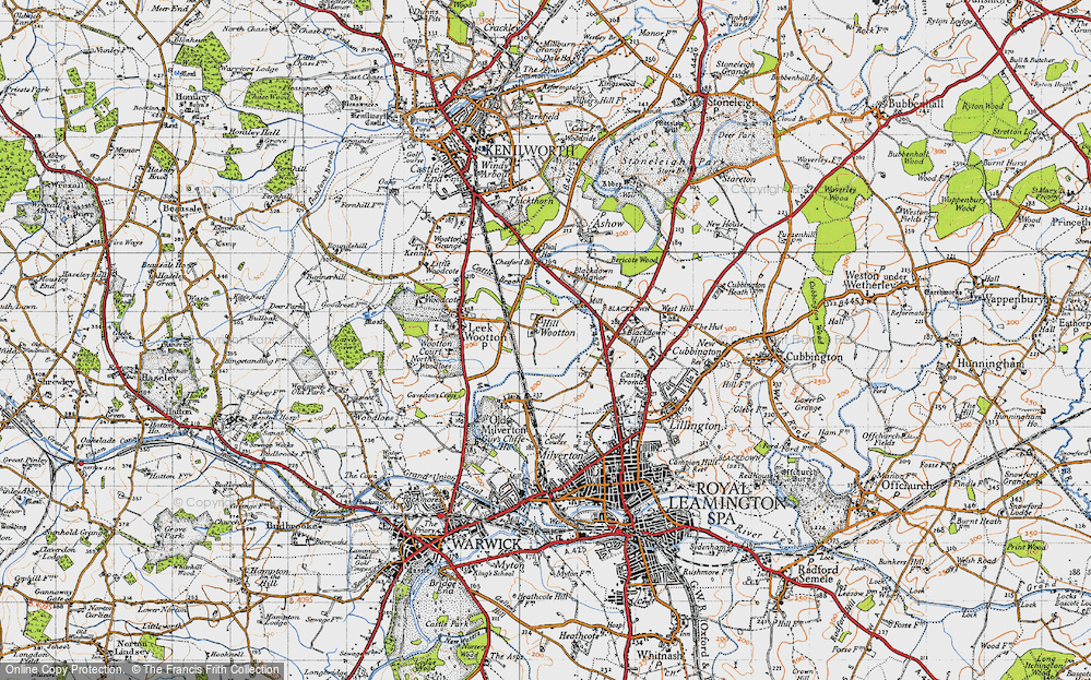Old Map of Historic Map covering Blackdown Manor in 1946