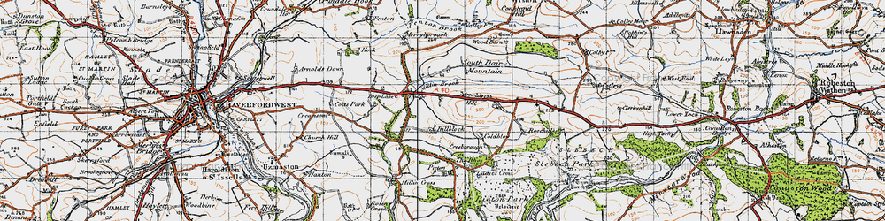 Old map of Hillblock in 1946
