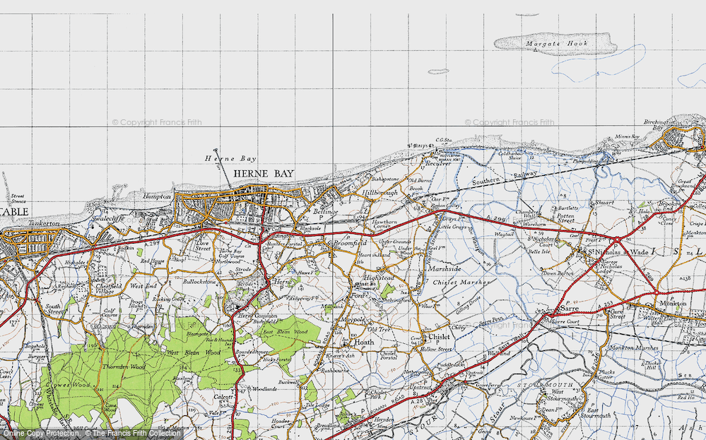 Old Map of Hillborough, 1947 in 1947