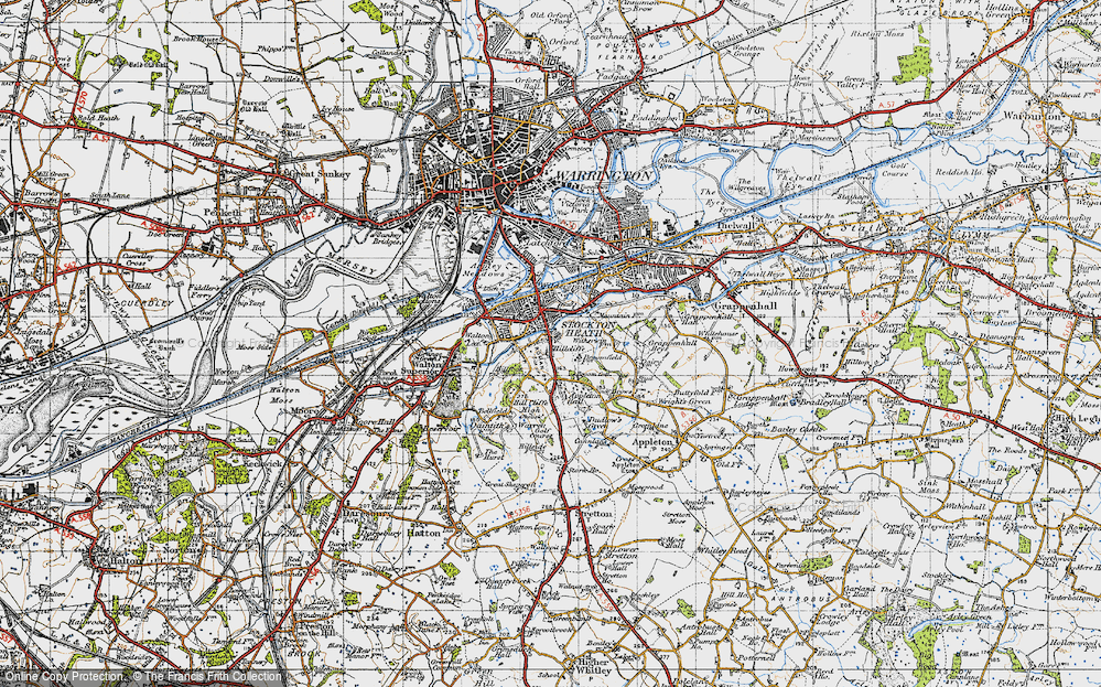 Old Map of Hillcliffe, 1947 in 1947
