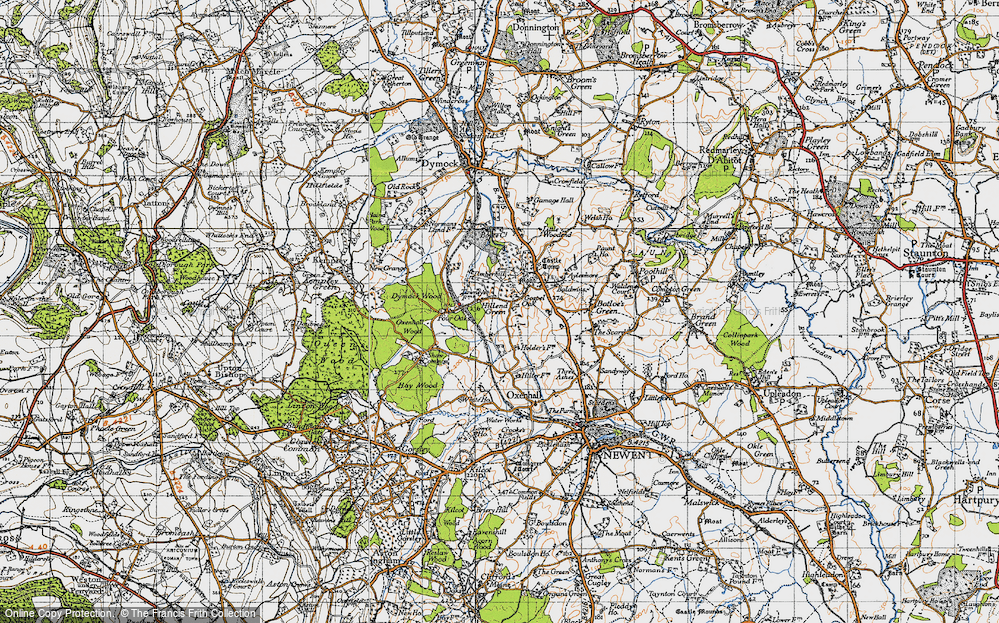 Old Map of Hillend Green, 1947 in 1947