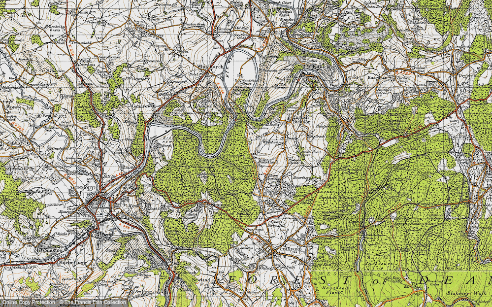 Old Map of Hillersland, 1947 in 1947