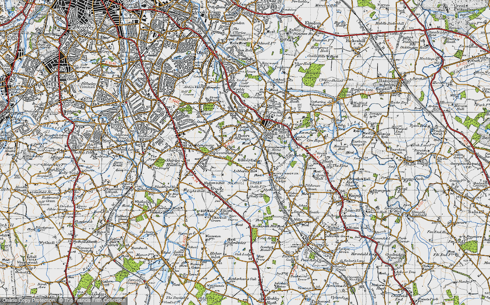 Old Map of Hillfield, 1947 in 1947