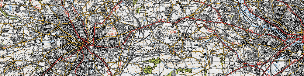 Old map of Hillfoot in 1947