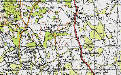 Old map of Hillgrove in 1940