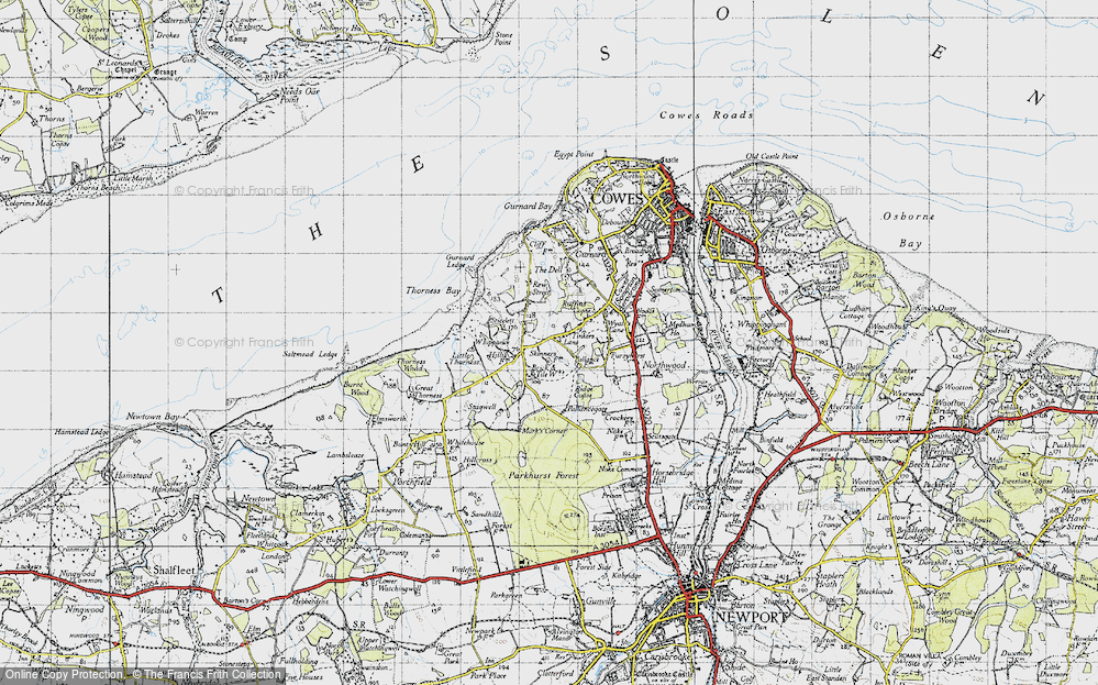 Old Map of Hillis Corner, 1945 in 1945