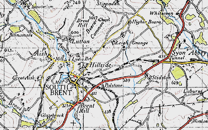 Old map of Brent Hill in 1946