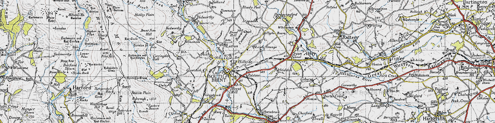 Old map of Hillside in 1946