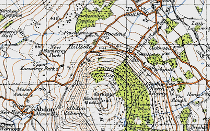 Old map of Abdon Burf in 1947
