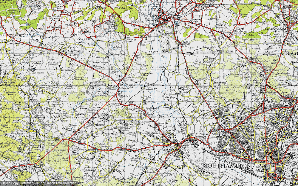 Old Map of Hillstreet, 1945 in 1945