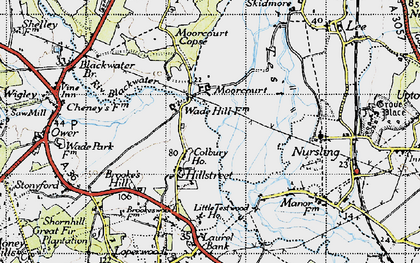 Old map of Hillstreet in 1945