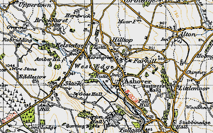 Old map of Butts in 1947