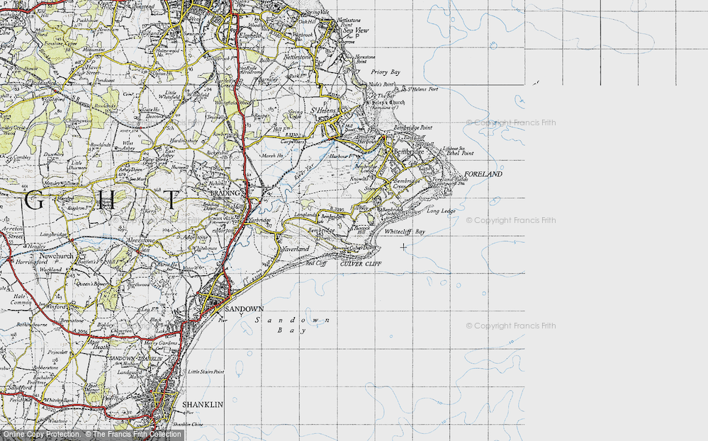 Old Map of Hillway, 1945 in 1945