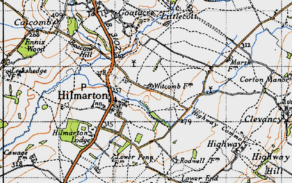 Old map of Hilmarton in 1947
