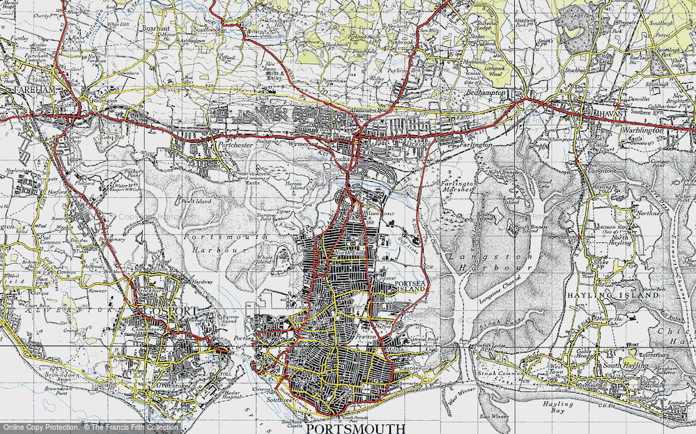Old Map of Hilsea, 1945 in 1945