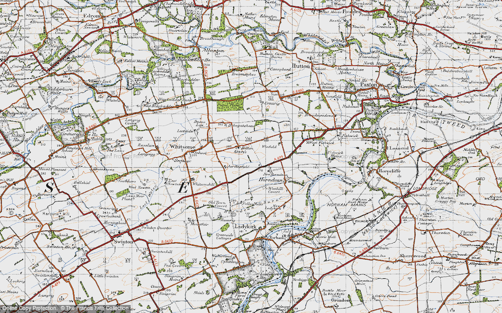 Old Map of Hilton, 1947 in 1947