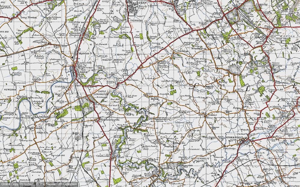 Old Map of Hilton, 1947 in 1947