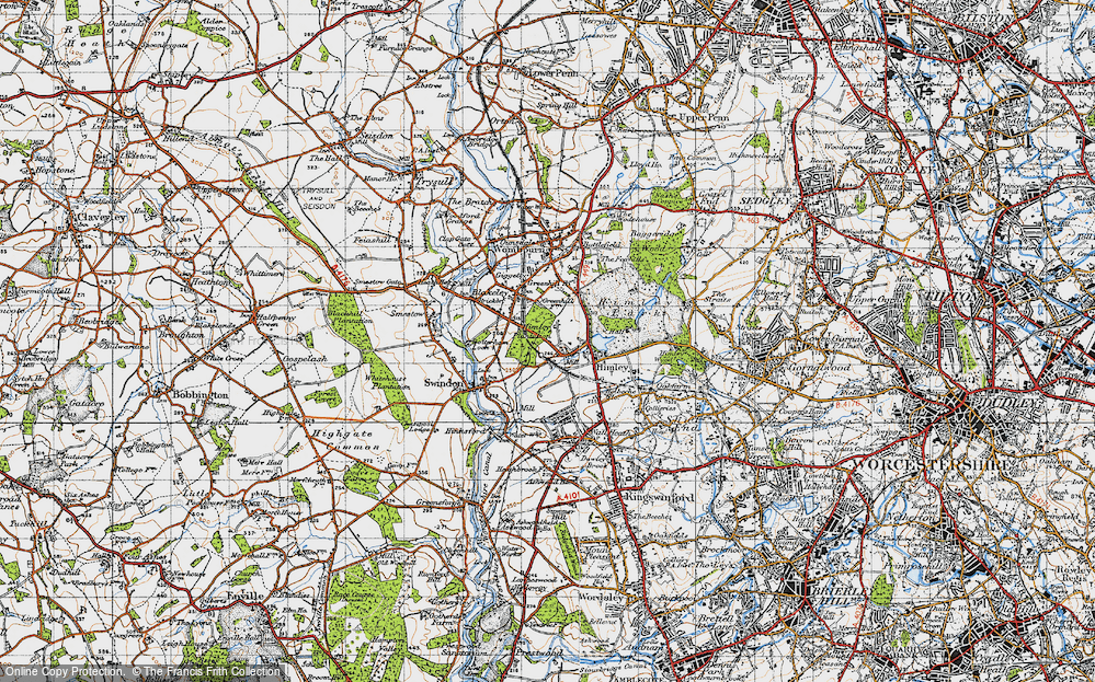 Old Map of Himley, 1946 in 1946