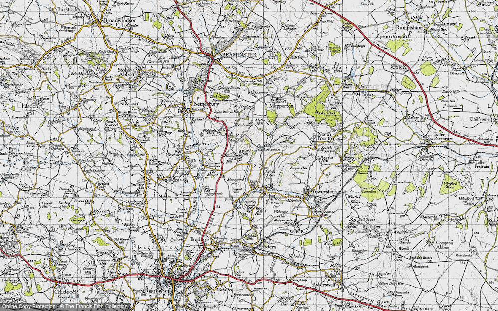 Old Map of Hincknowle, 1945 in 1945