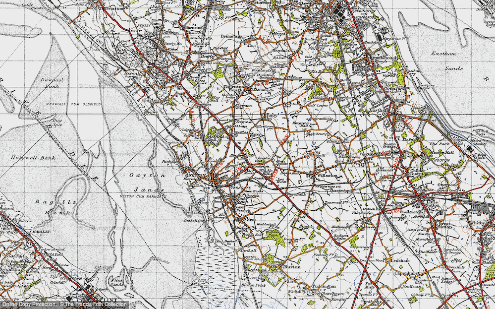 Old Map of Hinderton, 1947 in 1947