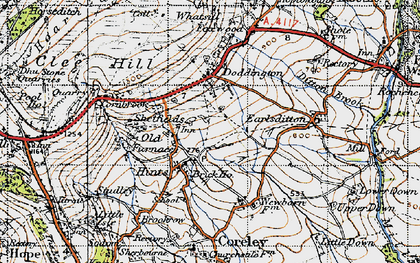 Old map of Hints in 1947